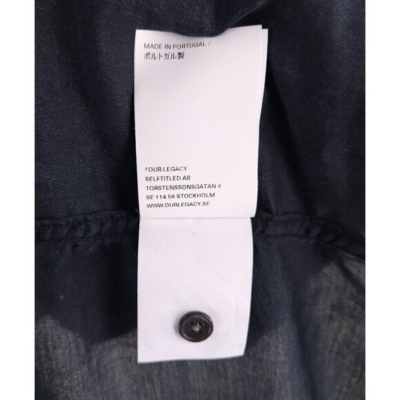 Our Legacy Angel of Wisconsin Above Shirt Size 52, US 42 Large Mens Black NWT - Picture 15 of 16